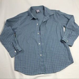 Izod long sleeve button front shirt checked Boys Size‎ L